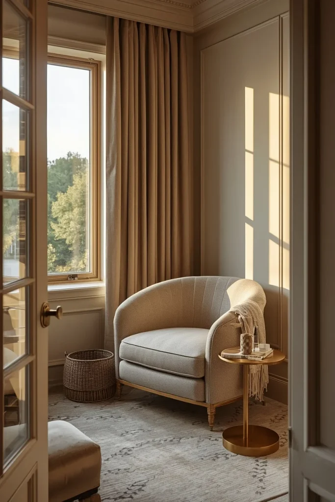 Small living room window reading nook